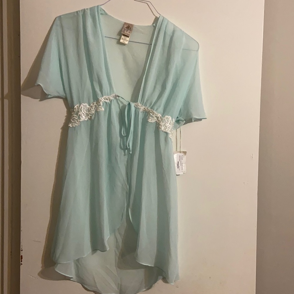 NWT light blue lingerie. Size P/TP